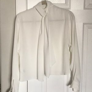 Aritzia Babaton Paul Blouse- White- Size S